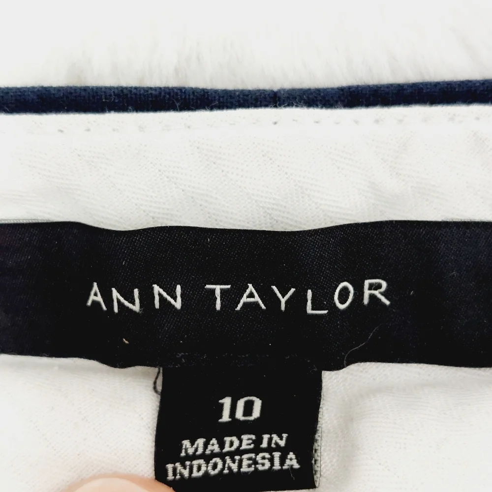 Ann Taylor Navy Blue Eva Ankle Pants Business Casual Trousers P6756 - Picture 6 of 9